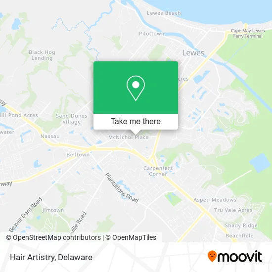 Hair Artistry map
