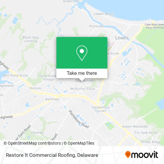 Restore It Commercial Roofing map