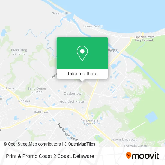 Print & Promo Coast 2 Coast map