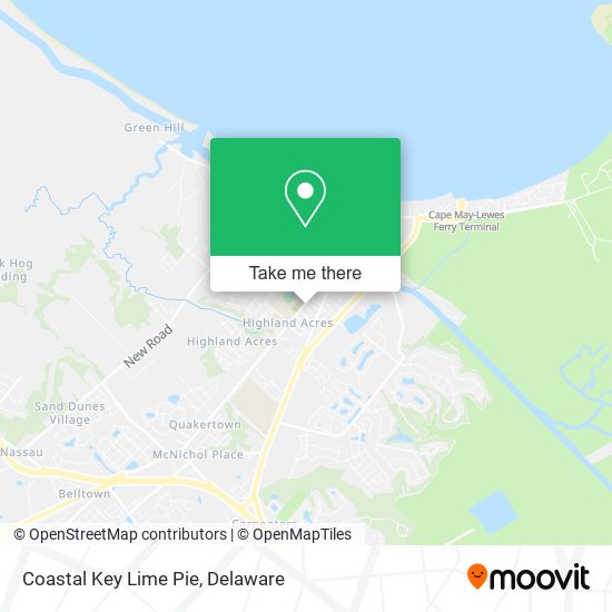 Mapa de Coastal Key Lime Pie