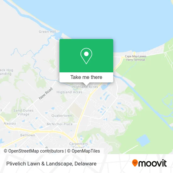 Plivelich Lawn & Landscape map