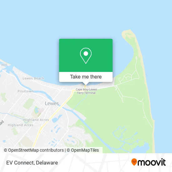 EV Connect map