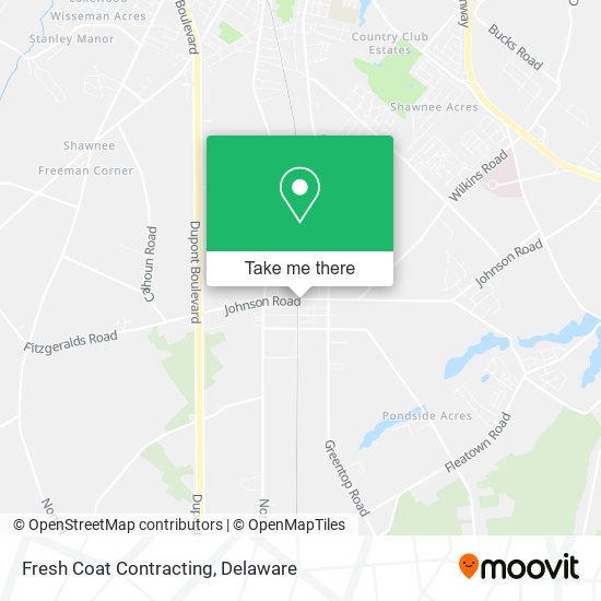 Fresh Coat Contracting map