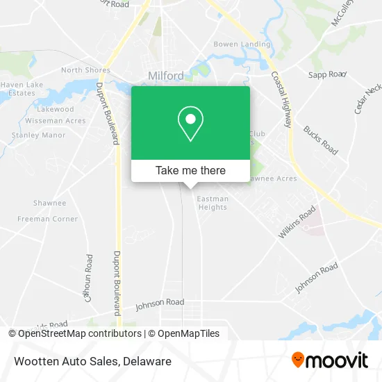 Wootten Auto Sales map