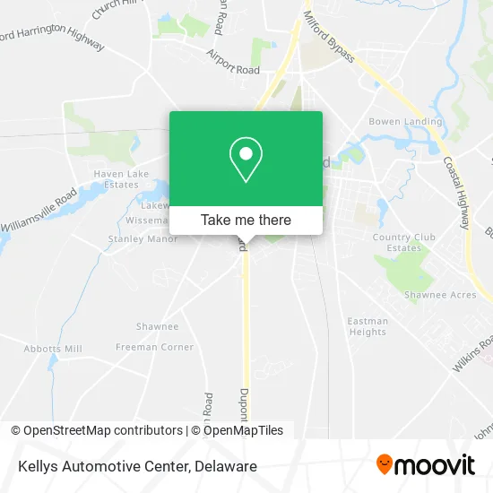 Kellys Automotive Center map