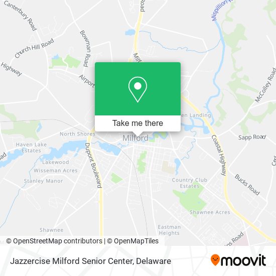 Mapa de Jazzercise Milford Senior Center