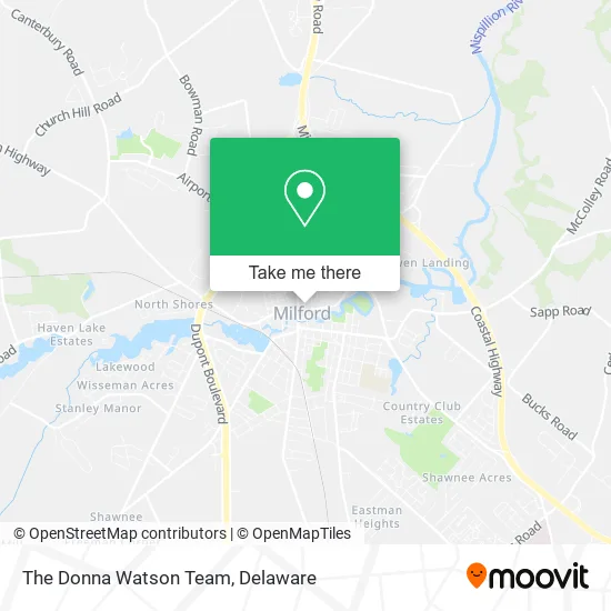 The Donna Watson Team map