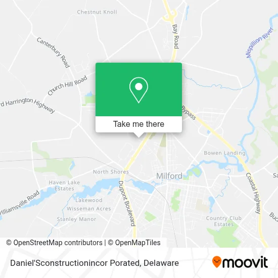 Daniel'Sconstructionincor Porated map