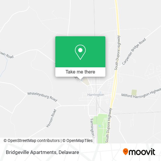 Mapa de Bridgeville Apartments