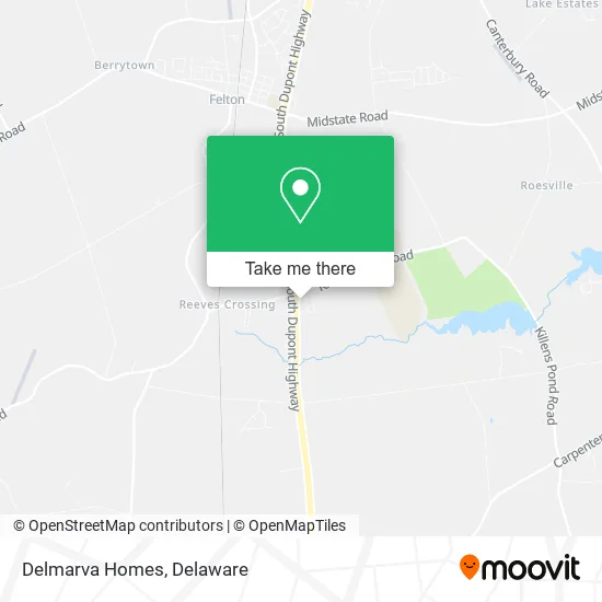 Delmarva Homes map