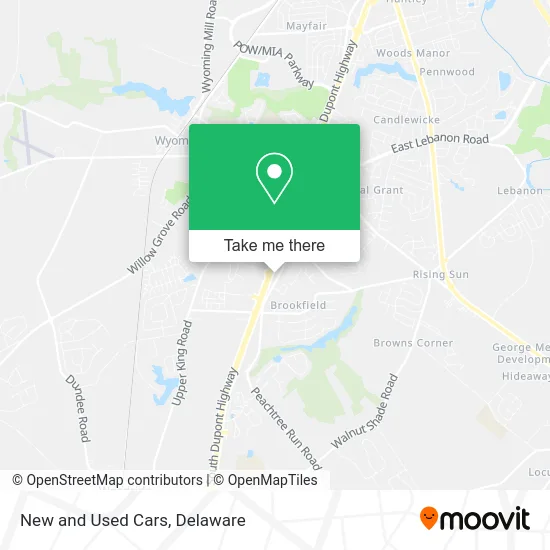 New and Used Cars map