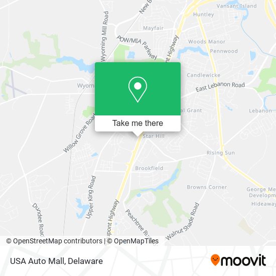 USA Auto Mall map