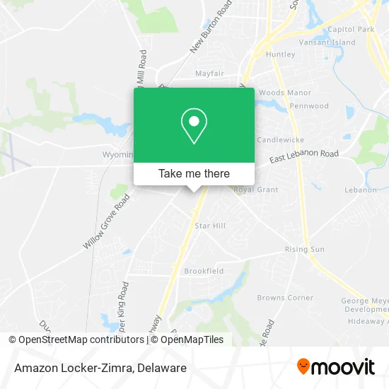 Amazon Locker-Zimra map