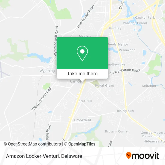 Amazon Locker-Venturi map