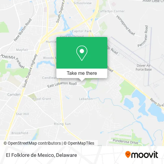 El Folklore de Mexico map