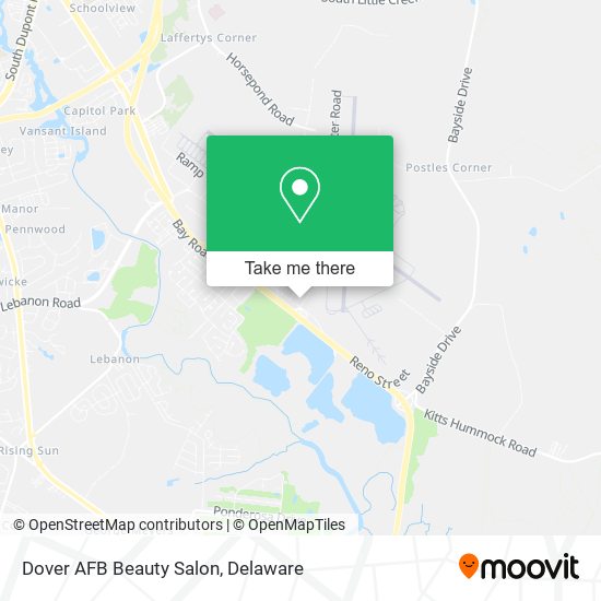 Mapa de Dover AFB Beauty Salon