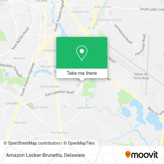 Amazon Locker-Brunetta map