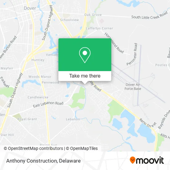 Anthony Construction map