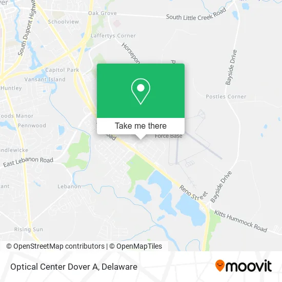 Optical Center Dover A map