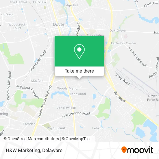 H&W Marketing map