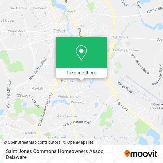 Saint Jones Commons Homeowners Assoc map