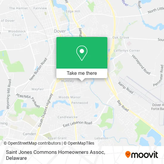 Saint Jones Commons Homeowners Assoc map