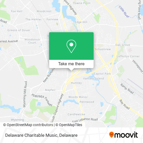 Delaware Charitable Music map