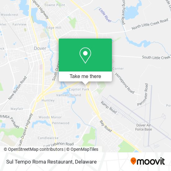 Mapa de Sul Tempo Roma Restaurant