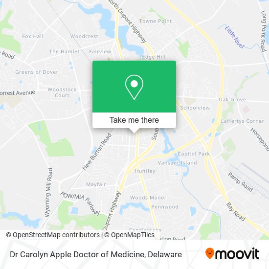 Dr Carolyn Apple Doctor of Medicine map