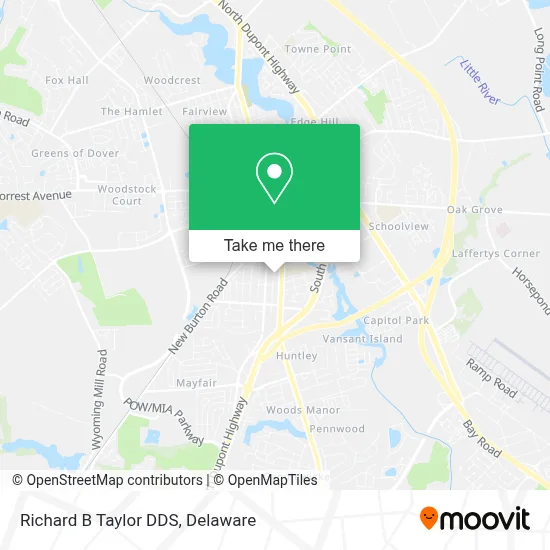 Richard B Taylor DDS map