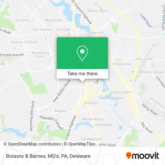 Bolasny & Barnes, MD's, PA map