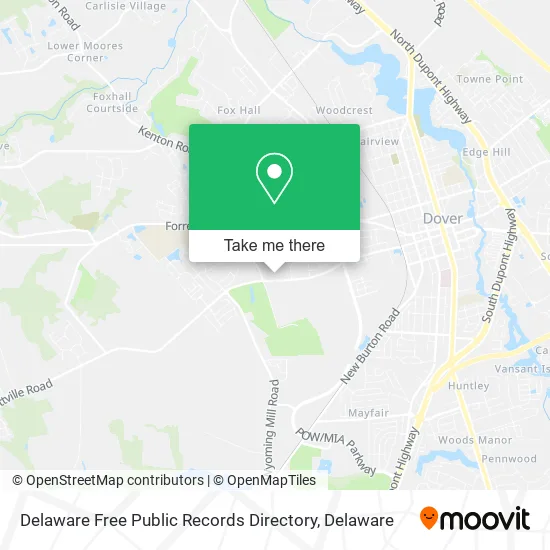 Delaware Free Public Records Directory map