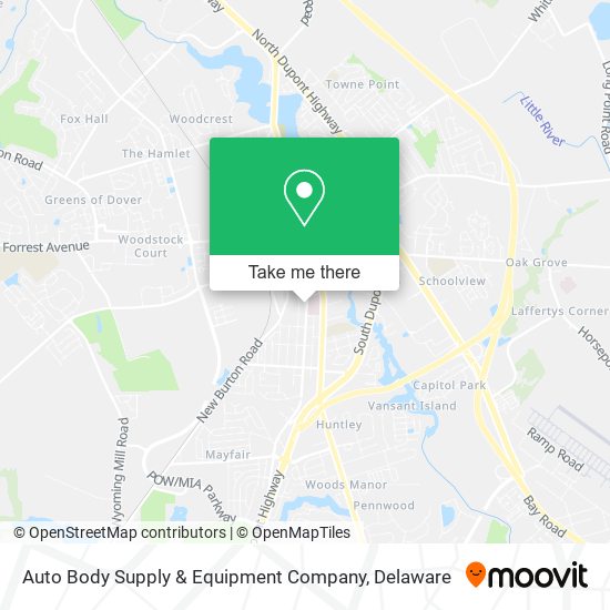 Auto Body Supply & Equipment Company map