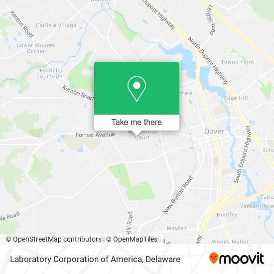 Laboratory Corporation of America map