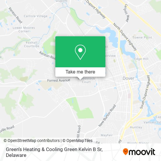 Green's Heating & Cooling Green Kelvin B Sr map