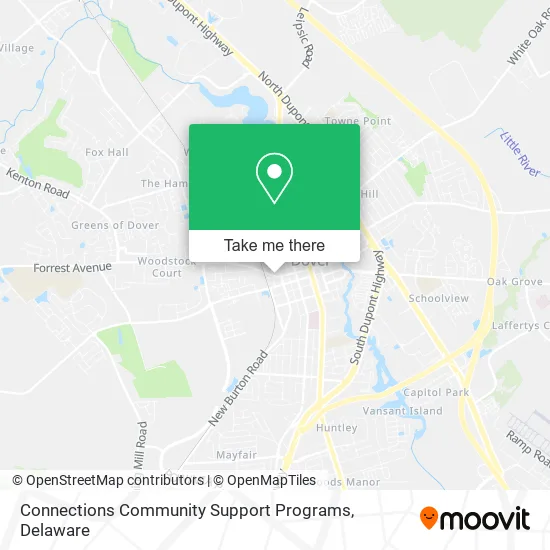 Mapa de Connections Community Support Programs