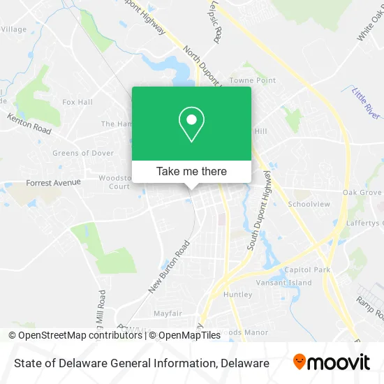 Mapa de State of Delaware General Information