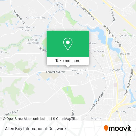 Allen Boy International map