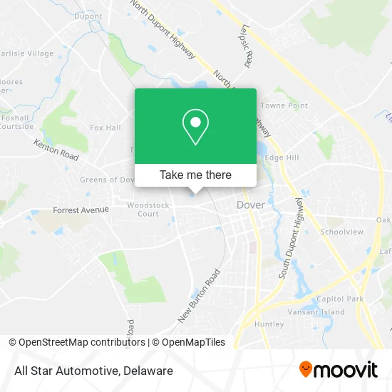All Star Automotive map