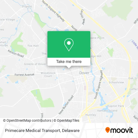 Primecare Medical Transport map