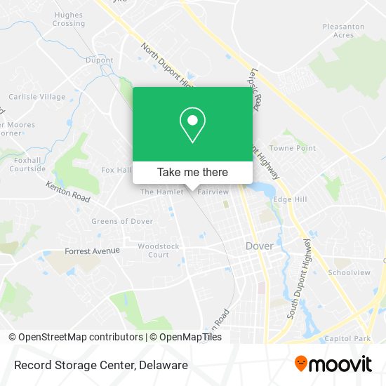 Record Storage Center map