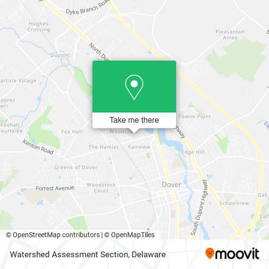 Watershed Assessment Section map