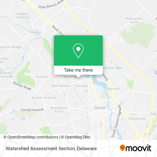 Watershed Assessment Section map