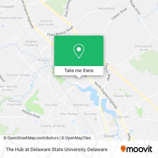 Mapa de The Hub at Delaware State University