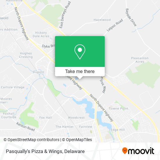 Mapa de Pasqually's Pizza & Wings
