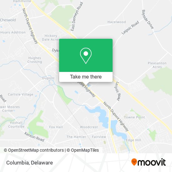 Mapa de Columbia