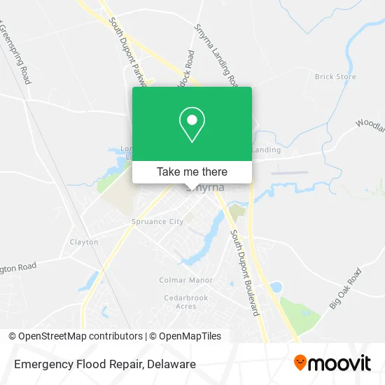 Emergency Flood Repair map