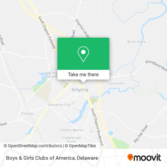 Boys & Girls Clubs of America map