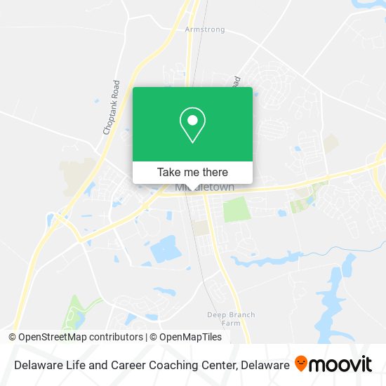 Mapa de Delaware Life and Career Coaching Center