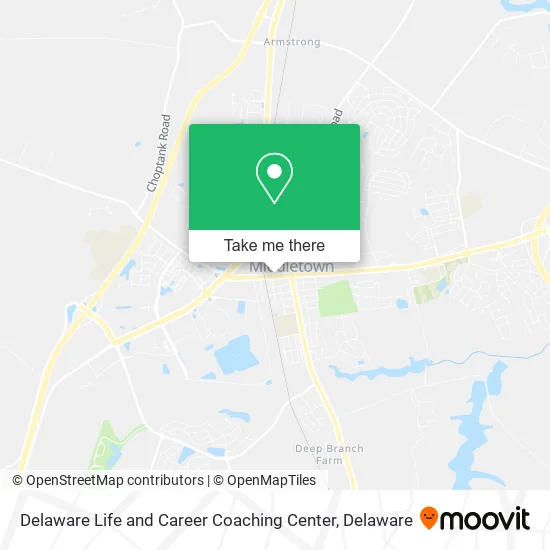 Mapa de Delaware Life and Career Coaching Center